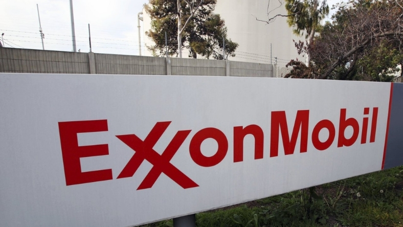 ExxonMobil company sign displayed outside industrial facility